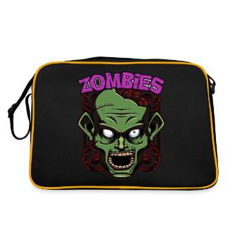 Idée cadeau zombies zombies morts-vivants d'horreur - Sac Retro - noir/or - Dos