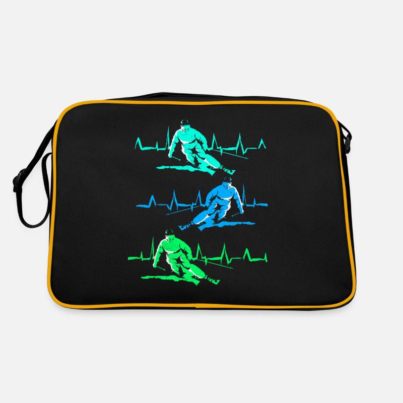 Skiing Skiing Skiing Skiing Skiing Retro Bag