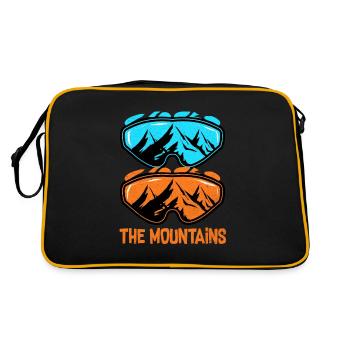 Skiing Skiing Skiing Skiing Skiing - Retro Bag - black/gold - Back