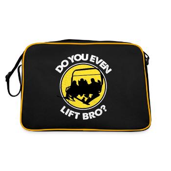 Skiing Skiing Skiing Skiing Skiing - Retro Bag - black/gold - Back