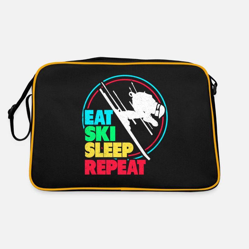 Skiing Skiing Skiing Skiing Skiing Retro Bag