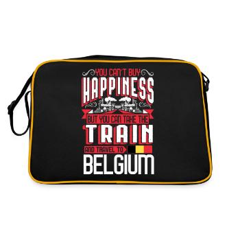 Train pour le train de vacances en Belgique - Sac Retro - noir/or - Dos