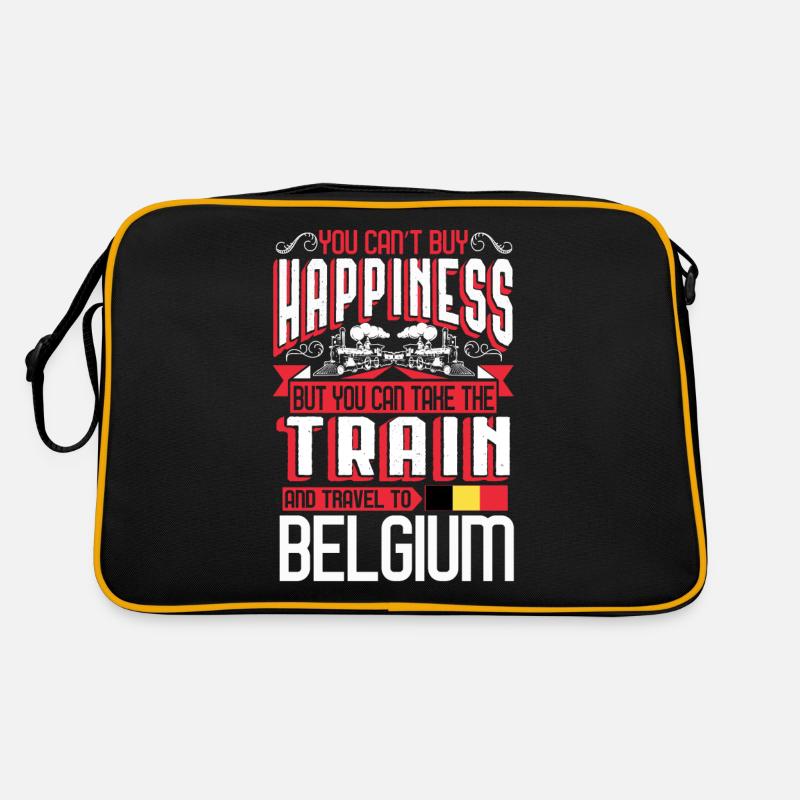 Train pour le train de vacances en Belgique Sac Retro