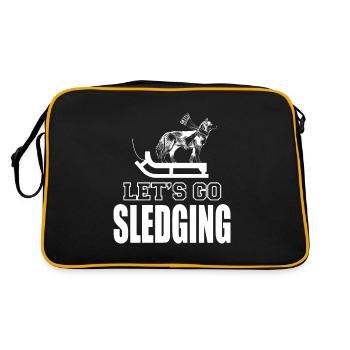 Lueur d’hiver luge de lueur - Sac Retro - noir/or - Dos