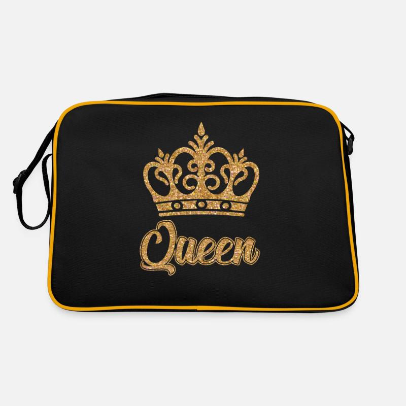 QUEEN KÖNIGIN KRONE Retro Tasche