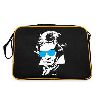 Beethoven - Retro Bag - black/gold - Back