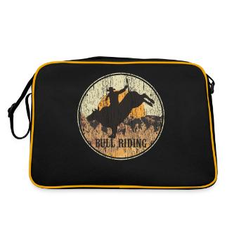 Bull riding - Retro Bag - black/gold - Back