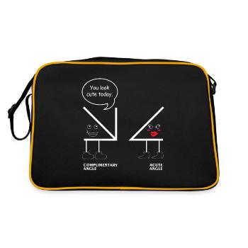 Mathématiques cours de t-shirt école angle maths blague - Sac Retro - noir/or - Dos