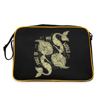 sirènes - Sac Retro - noir/or - Dos