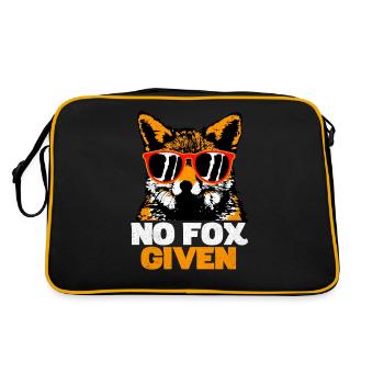 Fuchs - Retro Tasche - Schwarz/Gold - Hinten