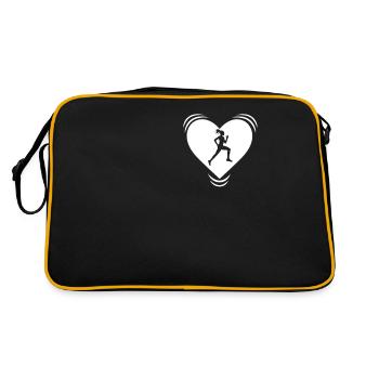 Jogging jogging joggeuse course de battement de coeur - Sac Retro - noir/or - Dos