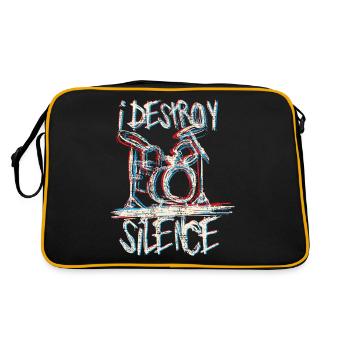 Drums drums drums - Retro Bag - black/gold - Back