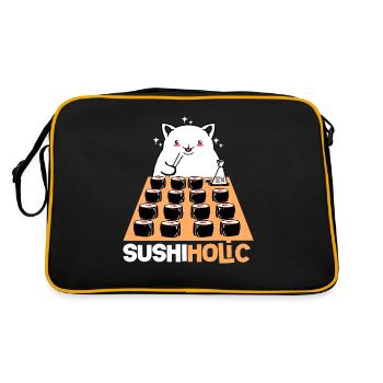 Sushi Go Riz Japon Tokyo Miso Nigiri Maki Udon - Sac Retro - noir/or - Dos