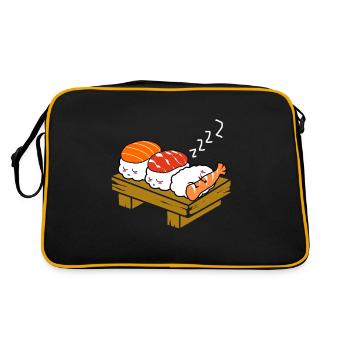 Sushi Go Riz Japon Tokyo Miso Nigiri Maki Udon - Sac Retro - noir/or - Dos