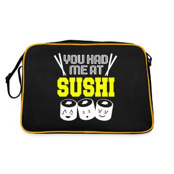 Sushi Go Riz Japon Tokyo Miso Nigiri Maki Udon - Sac Retro - noir/or - Dos