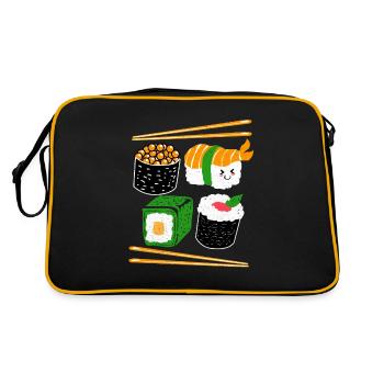 Sushi - Sac Retro - noir/or - Dos