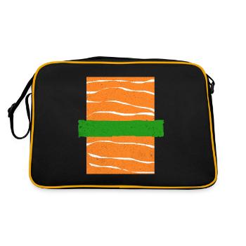 Sushi Go Riz Japon Tokyo Miso Nigiri Maki Udon - Sac Retro - noir/or - Dos