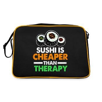 Sushi Go Riz Japon Tokyo Miso Nigiri Maki Udon - Sac Retro - noir/or - Dos