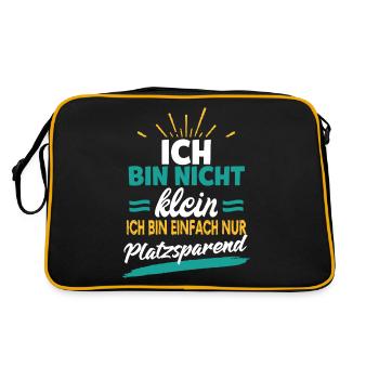 Funny saying funny sayings for a child - Retro Bag - black/gold - Back