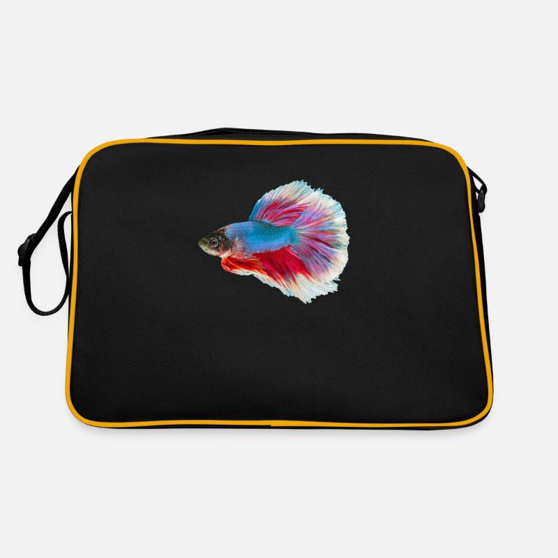 Cadeau coloré de poissons de combat Betta siamois Sac Retro
