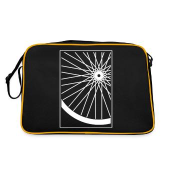 Roue cadeau vélo route vélo VTT pédale Fatbike - Sac Retro - noir/or - Dos