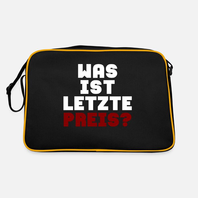 Quel est le dernier prix? - Sac Retro - noir/or