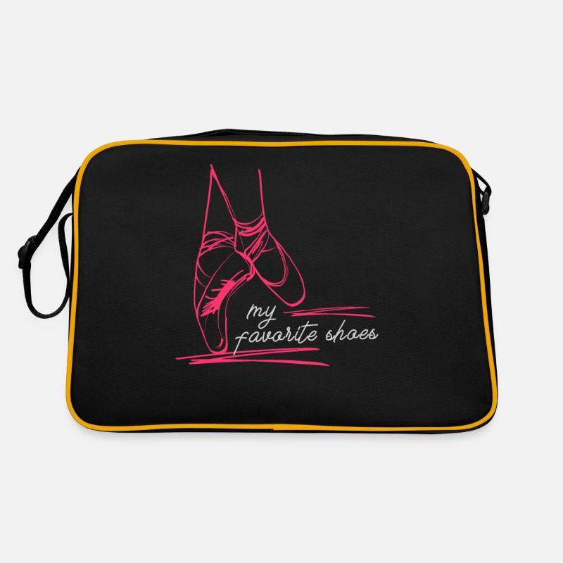 Danse cadeau musique danse ballet - Sac Retro - noir/or
