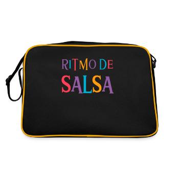 Salsa Rhythm T-shirt Danse Salsa - Sac Retro - noir/or - Dos