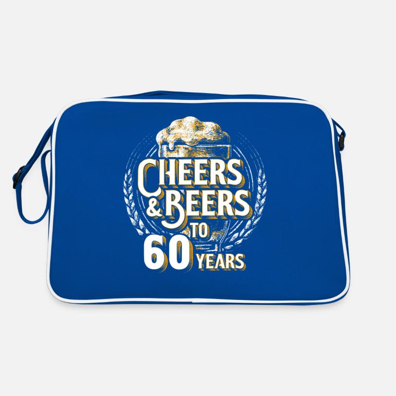 Cheers Bier 60. Geburtstag 60 Jahre Alt Geschenk Retro Tasche