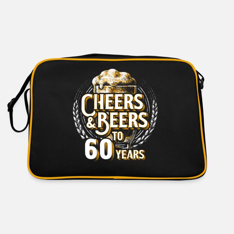 Cheers Bier 60. Geburtstag 60 Jahre Alt Geschenk Retro Tasche