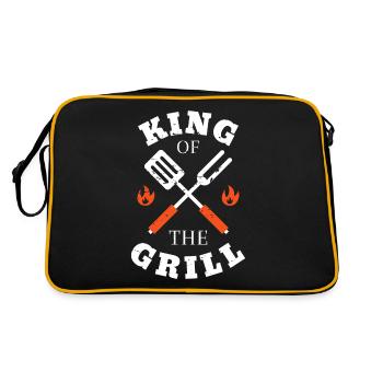 Grill Barbecue Grill King Grillmeister Gift - Retro Bag - black/gold - Back