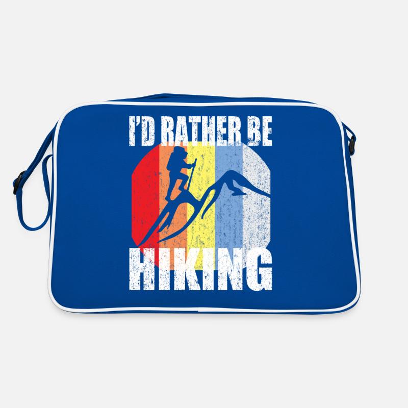I'D RATHER BE HIKING Retro Design Gift Retro Bag