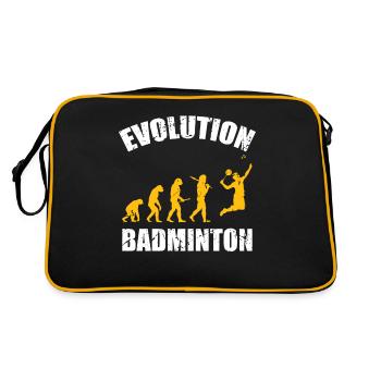 Badminton Evolution Federball Sport - Retro Tasche - Schwarz/Gold - Hinten