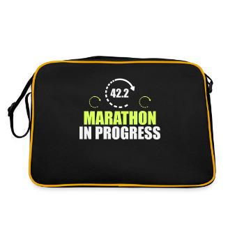 Marathon - Retro Bag - black/gold - Back