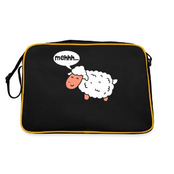 Sheep sheep sheep - Retro Bag - black/gold - Back