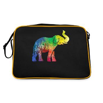 Éléphant d'éléphant - Sac Retro - noir/or - Dos