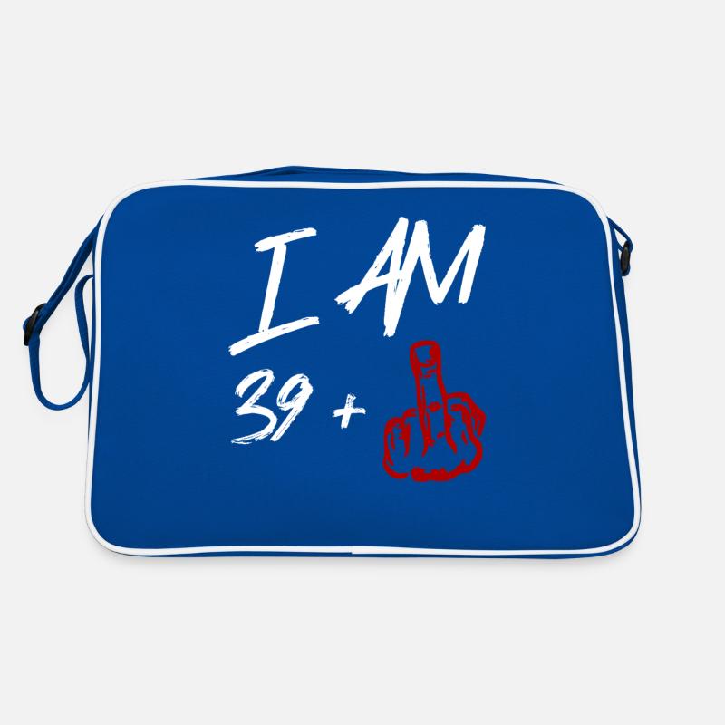 I Am 39 + Mittelfinger Retro Tasche