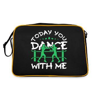 Boxen - Retro Tasche - Schwarz/Gold - Hinten
