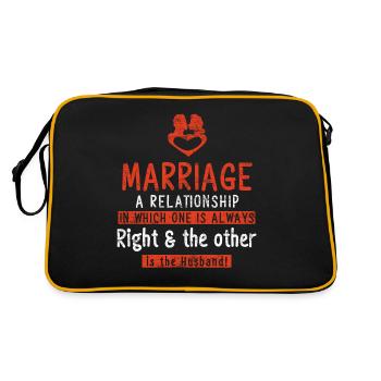 Proposition de mariage mariage mariage idée de cadeau de fiançailles - Sac Retro - noir/or - Dos