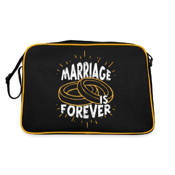Proposition de mariage mariage mariage idée de cadeau de fiançailles - Sac Retro - noir/or - Dos