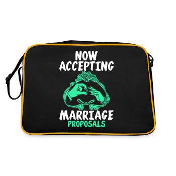 Proposition de mariage mariage mariage idée de cadeau de fiançailles - Sac Retro - noir/or - Dos