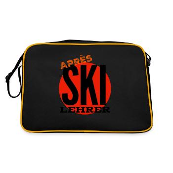 Apres ski instructor - Retro Bag - black/gold - Back