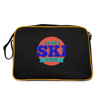 Apres Ski - Retro Tasche - Schwarz/Gold - Hinten