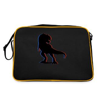 Dino in 3D - Retro Bag - black/gold - Back