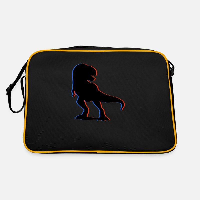 Dino in 3D Retro Tasche