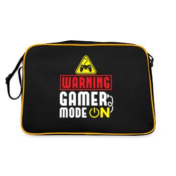 Gamer Fashion ON! Cadeau drôle de joueur - Sac Retro - noir/or - Dos