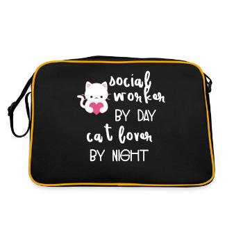 Assistante sociale - assistante sociale - chat - Sac Retro - noir/or - Dos