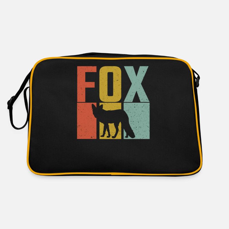 Fox Silhouette Retro Grunge Retro Tasche
