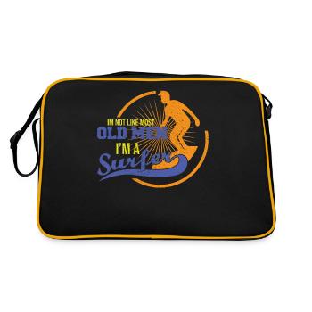Surfeur surfeur surfeur - Sac Retro - noir/or - Dos