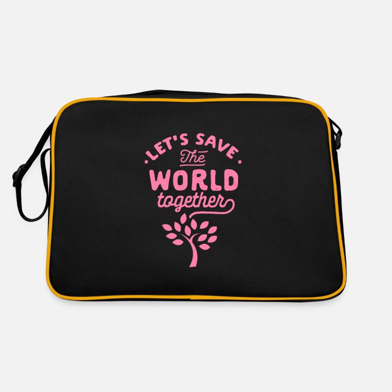 climate change climate change climate change climate change Retro Bag